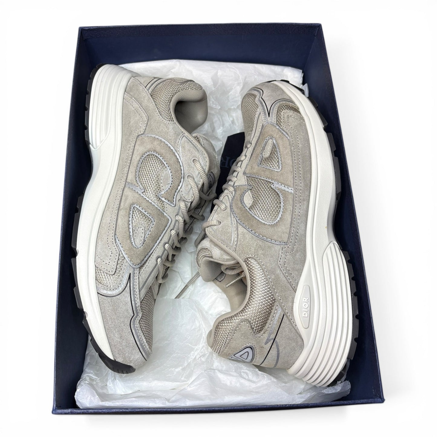 Dior B30 Grey Suede Sneakers | Size 46 (13US)
