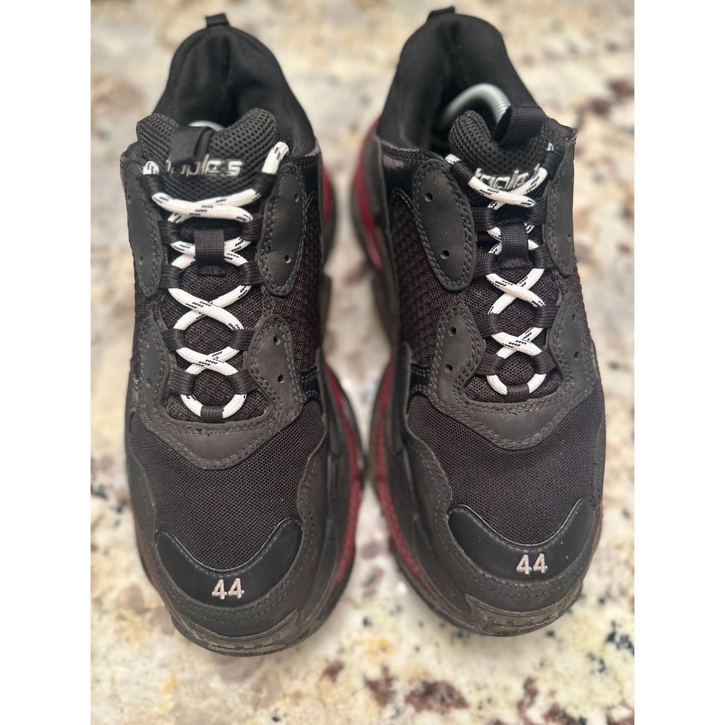 Size 11 - Balenciaga Triple S "Clear Sole" Black