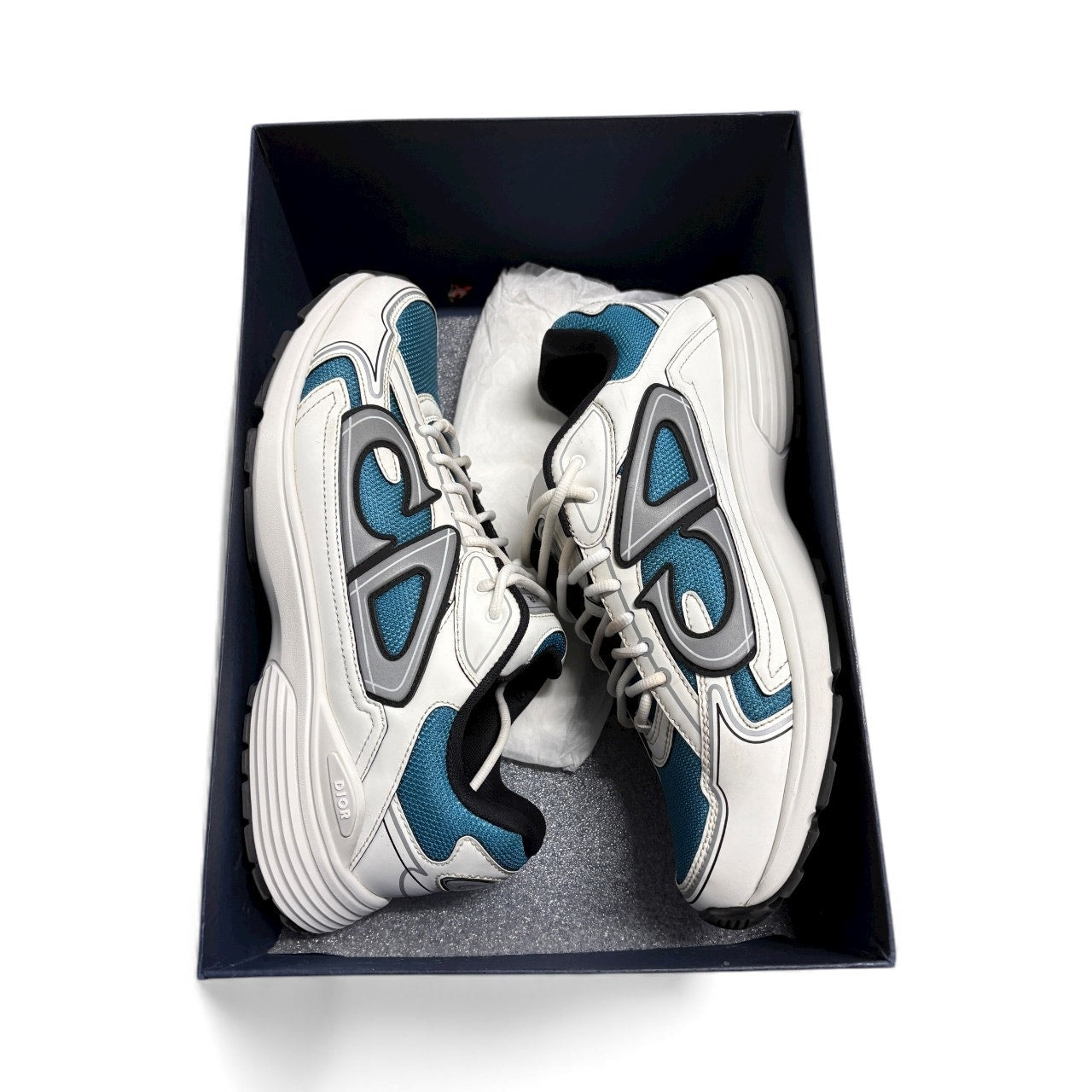Dior B30 Sneaker White Blue Sneakers - Size 45 (US 12)