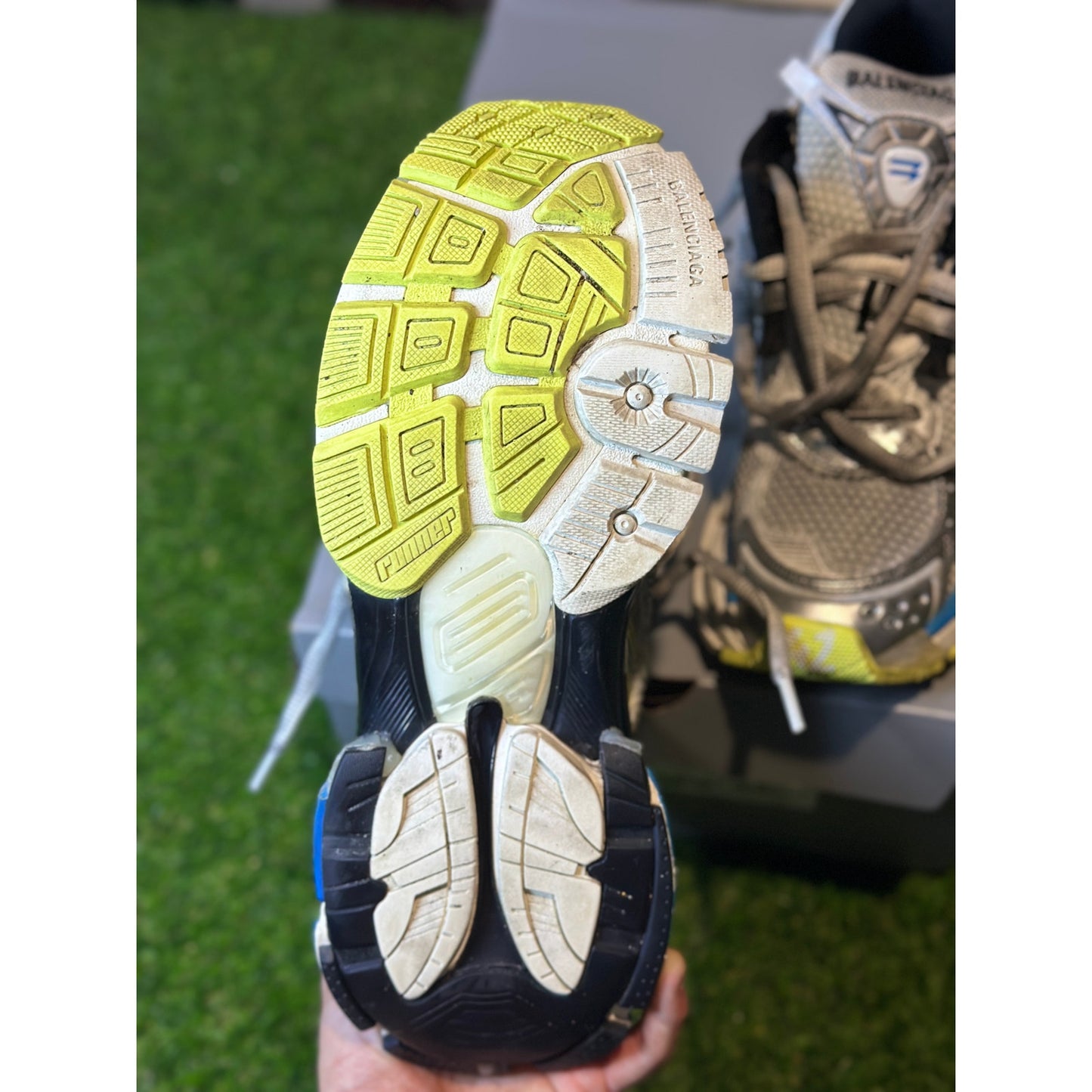 Balenciaga Runner Sneakers Blue/Yellow/White | Size 42EU