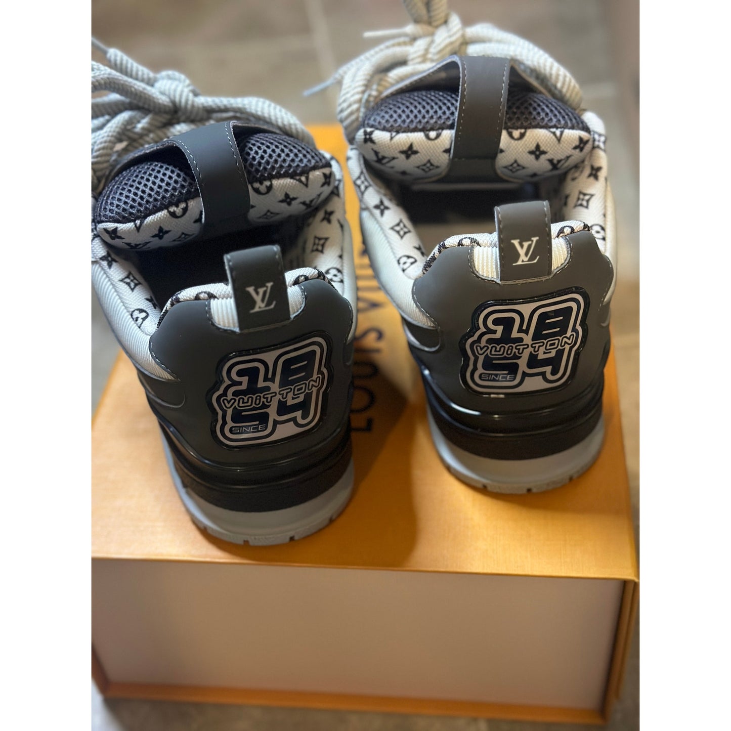 Louis Vuitton LV Skate Sneaker Grey White | Size 7.5UK