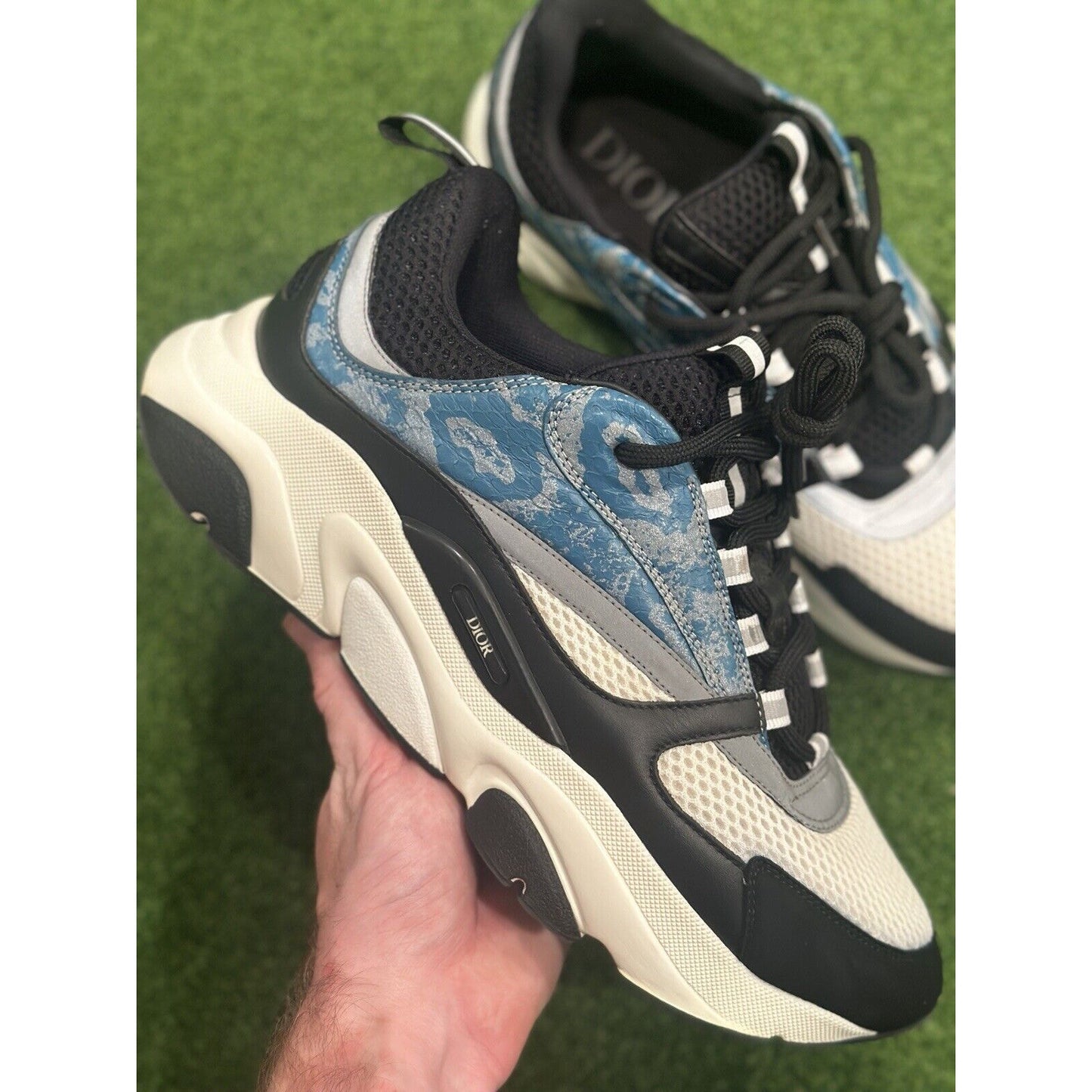 Size 43 (US 10) - Dior B22 Sneaker ‘Blue Reflective / Python’ | GREAT CONDITION!