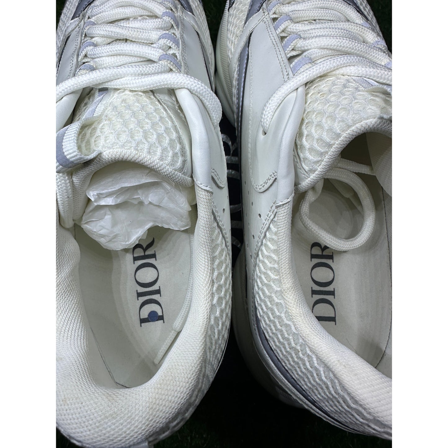 Dior B22 Reflective Low Top Sneaker ‘White’ | 13US