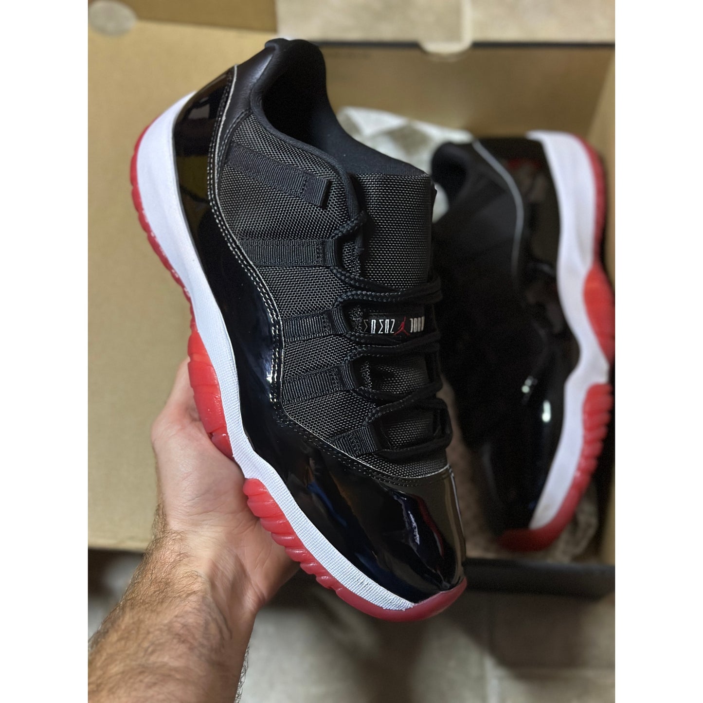 Size 10.5 - Jordan 11 Low "Bred" 2025