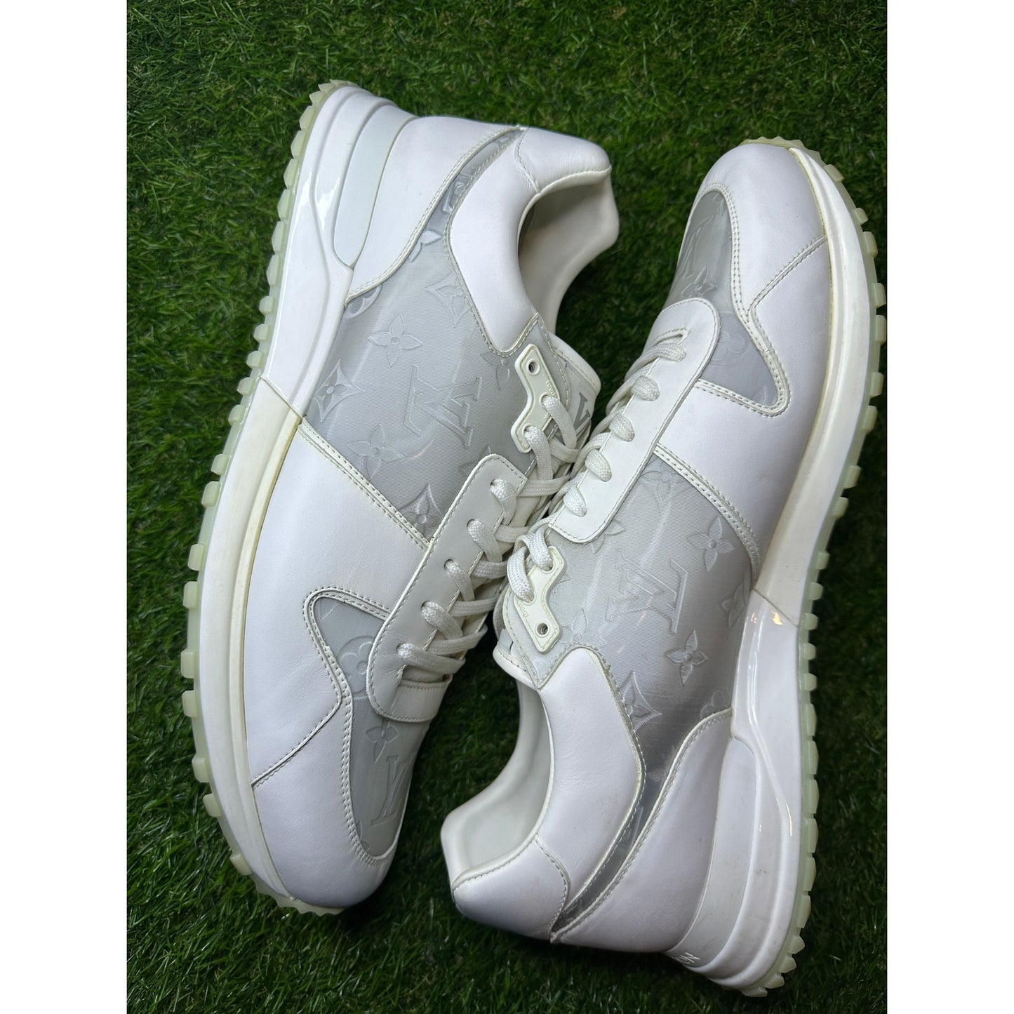 Louis Vuitton Runaway White/Grey Sneakers | Size 10.5UK