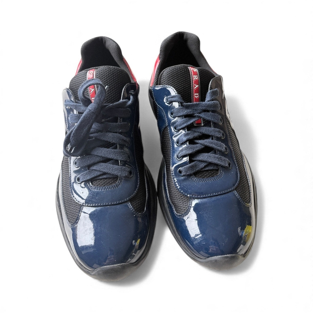 Prada America’s Cup Blue Red Sneakers | Size 11UK