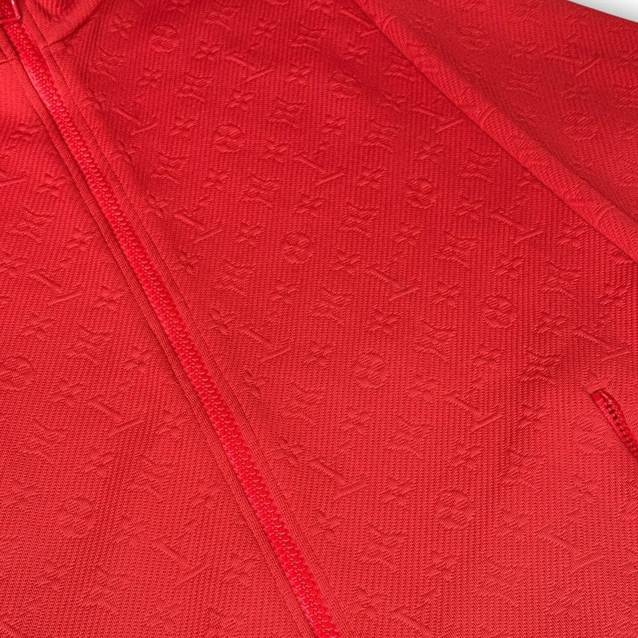 Louis Vuitton Red Monogram Track Jacket | Size XL