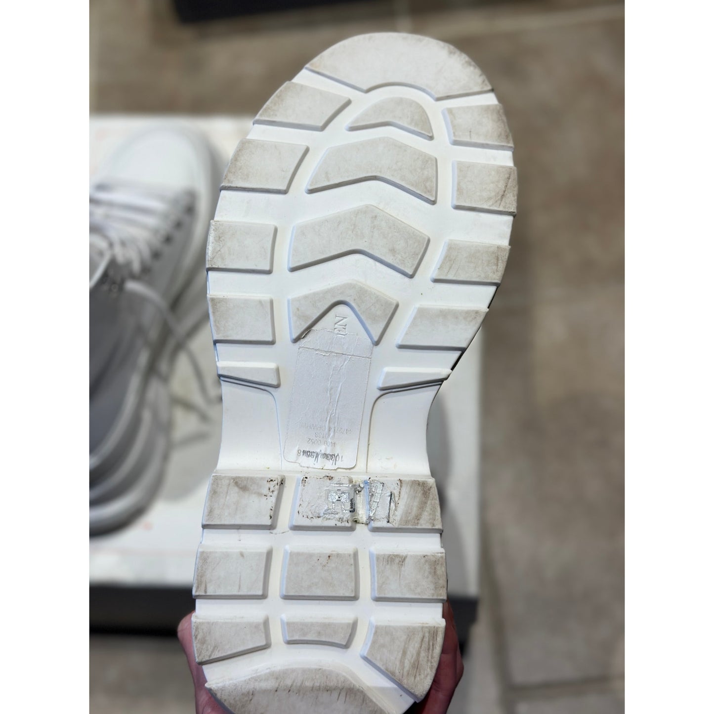 Size 9 - Alexander McQueen “High Top Lug Sole Sneakers”