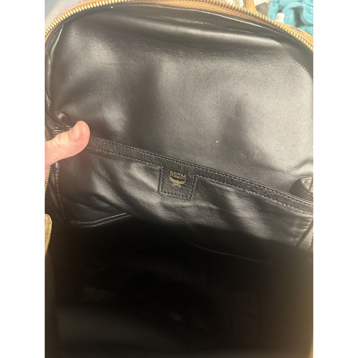 MCM monogram bag backpack - regular sized