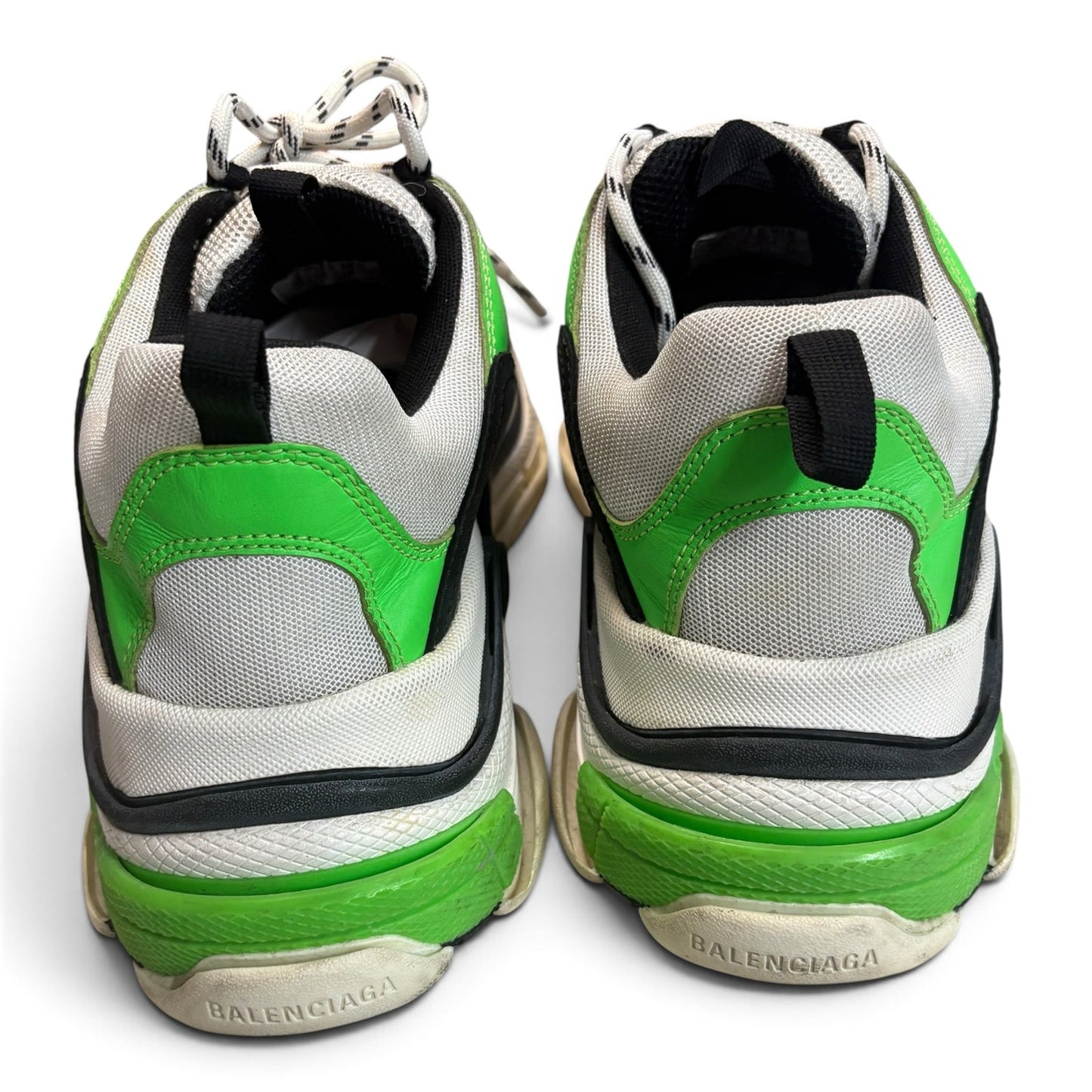 Balenciaga Triple S Black White Green | Size 44(11US)