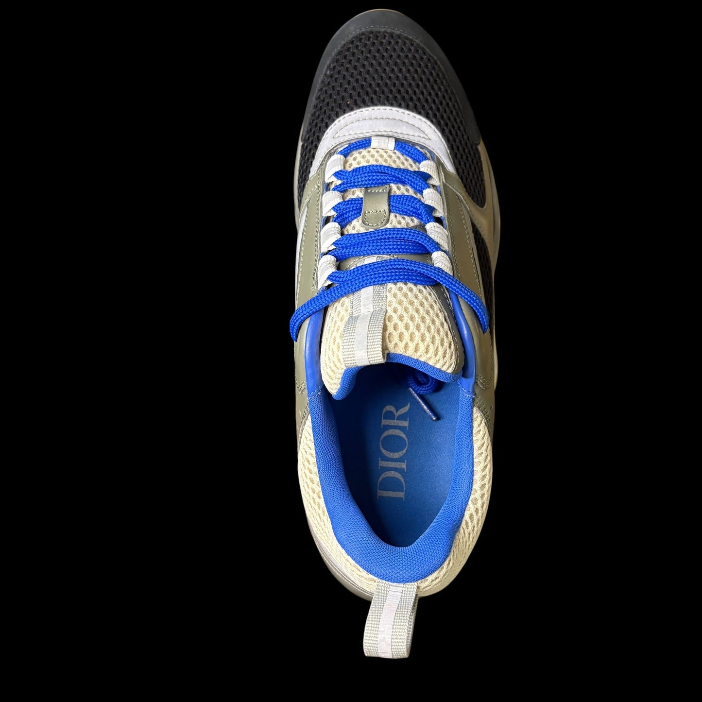 Dior B22 Reflective Olive / Blue Sneakers | Size 43 (10US)