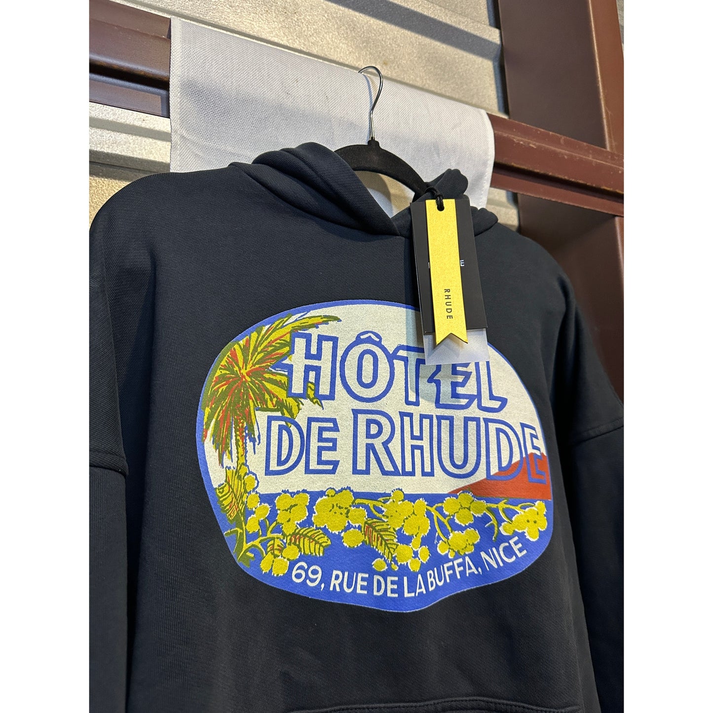 Rhude Hoodie "Hotel De Rhude" Medium Sweatshirt BNWT