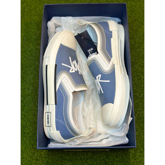 Size 8 - Dior x Stussy Blue Slip on Sneakers