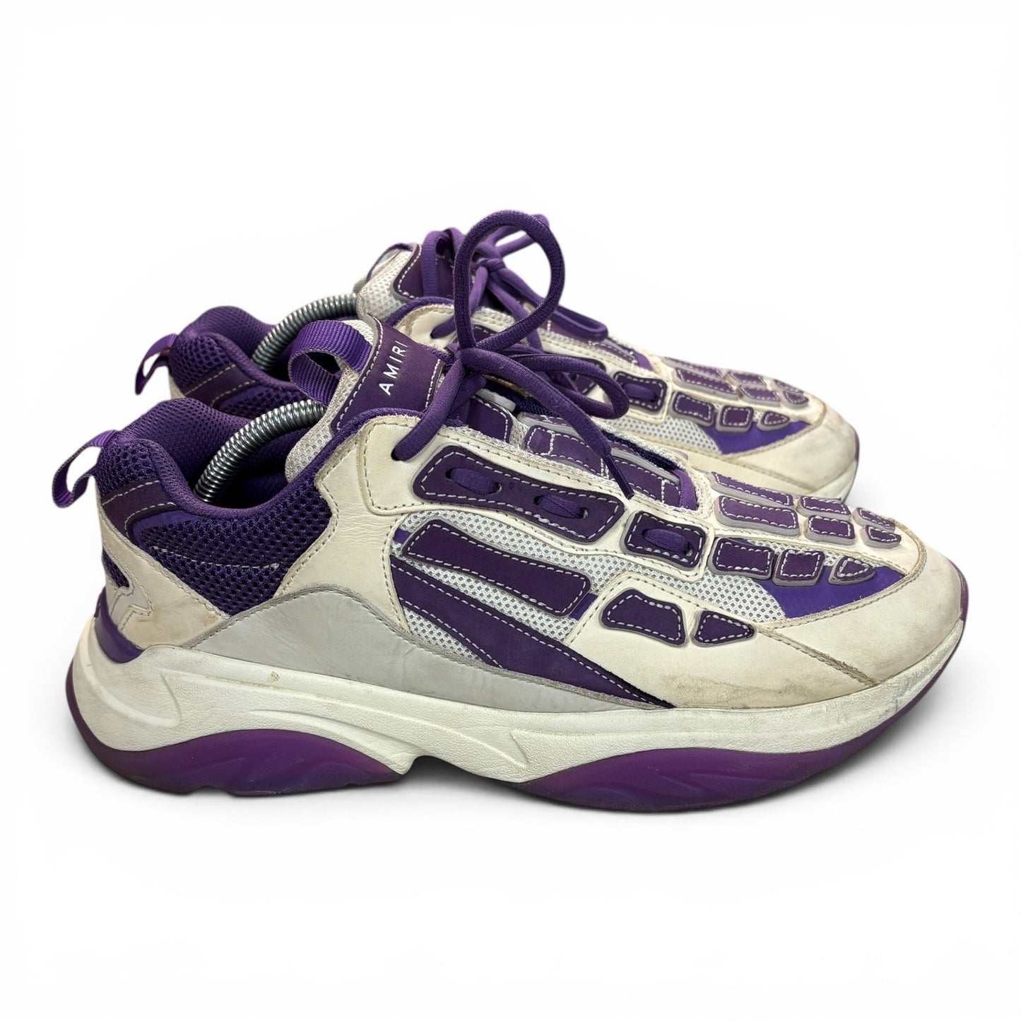 Amiri Bone Runners White and Purple | size 44(11)