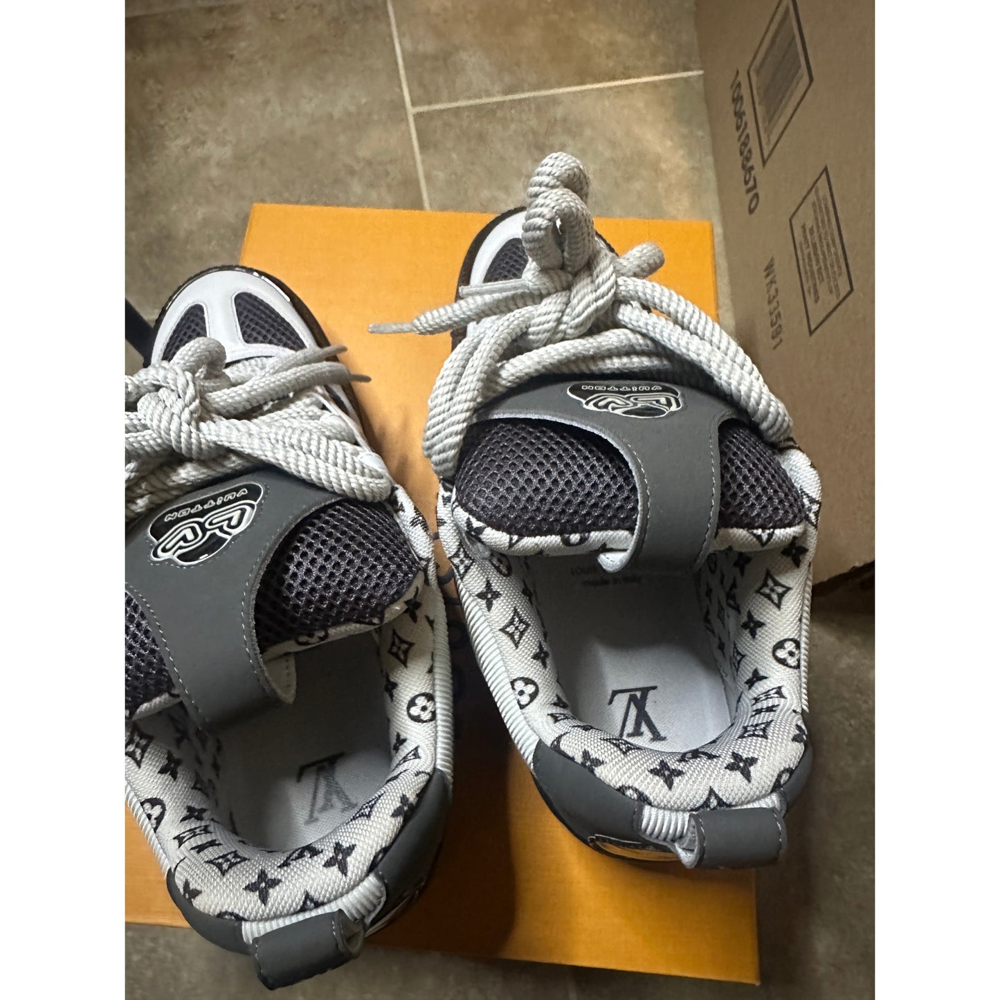 Louis Vuitton LV Skate Sneaker Grey White | Size 7.5UK