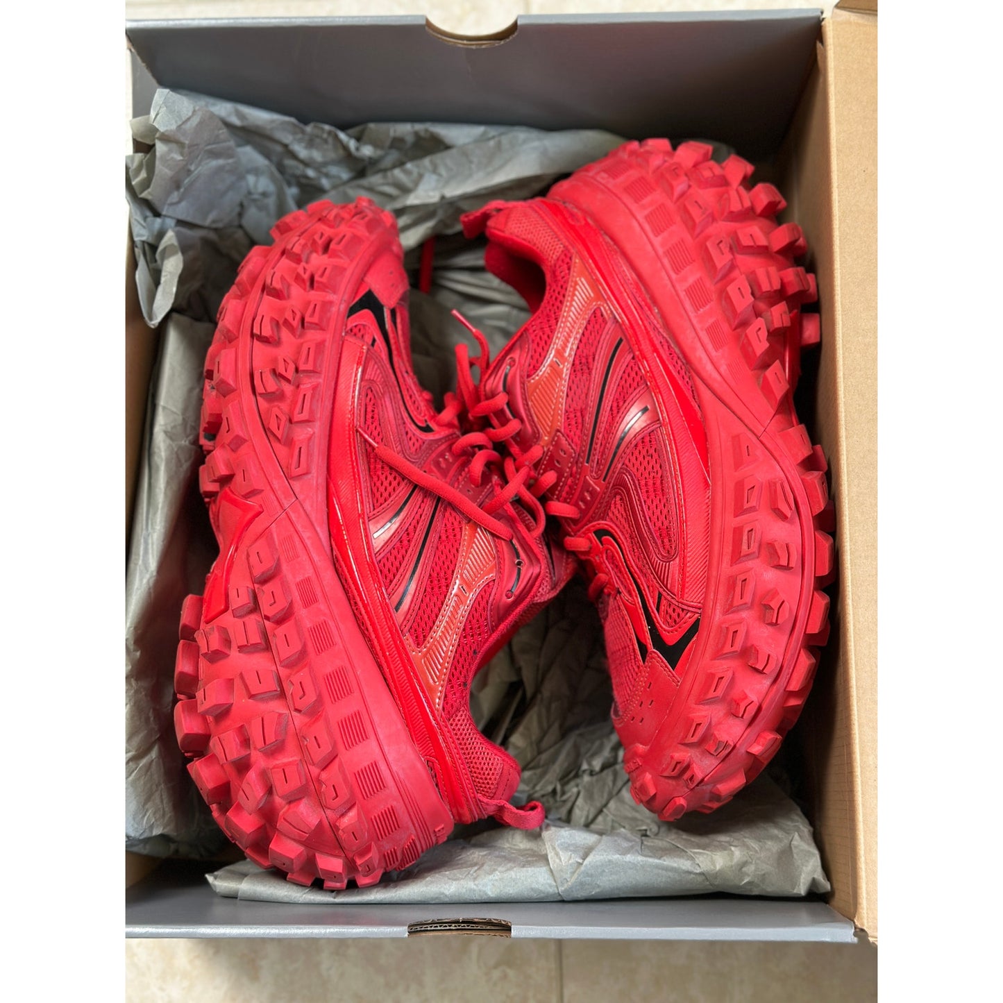 Size 12 - Balenciaga Defender Red Sneakers