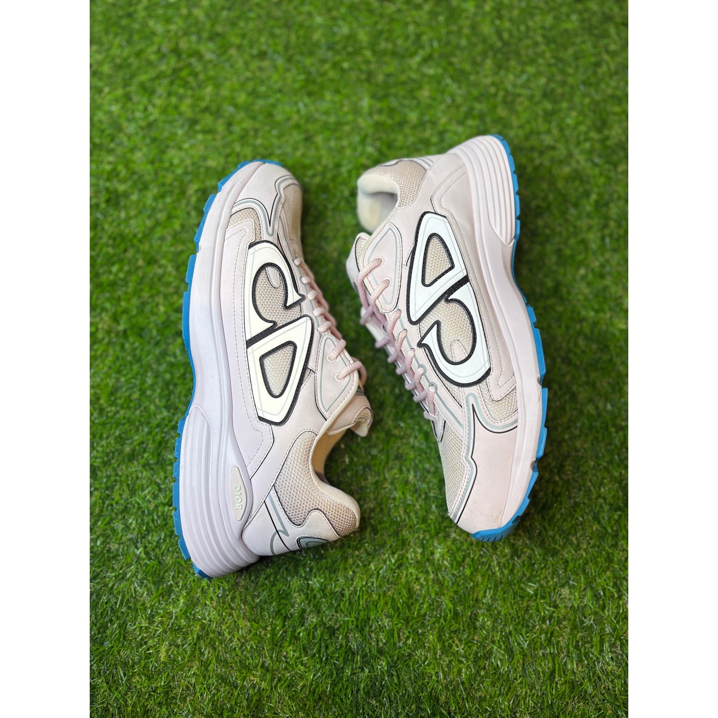 Size 13 - Dior B30 Reflective "Pale Pink Blue" Sneakers