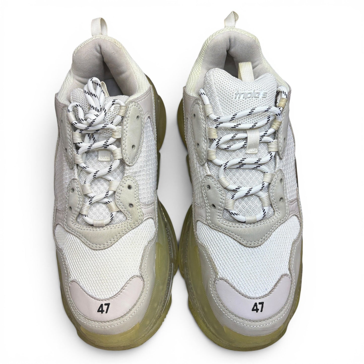 Balenciaga Triple S White Sneakers | Size 47 - 14M