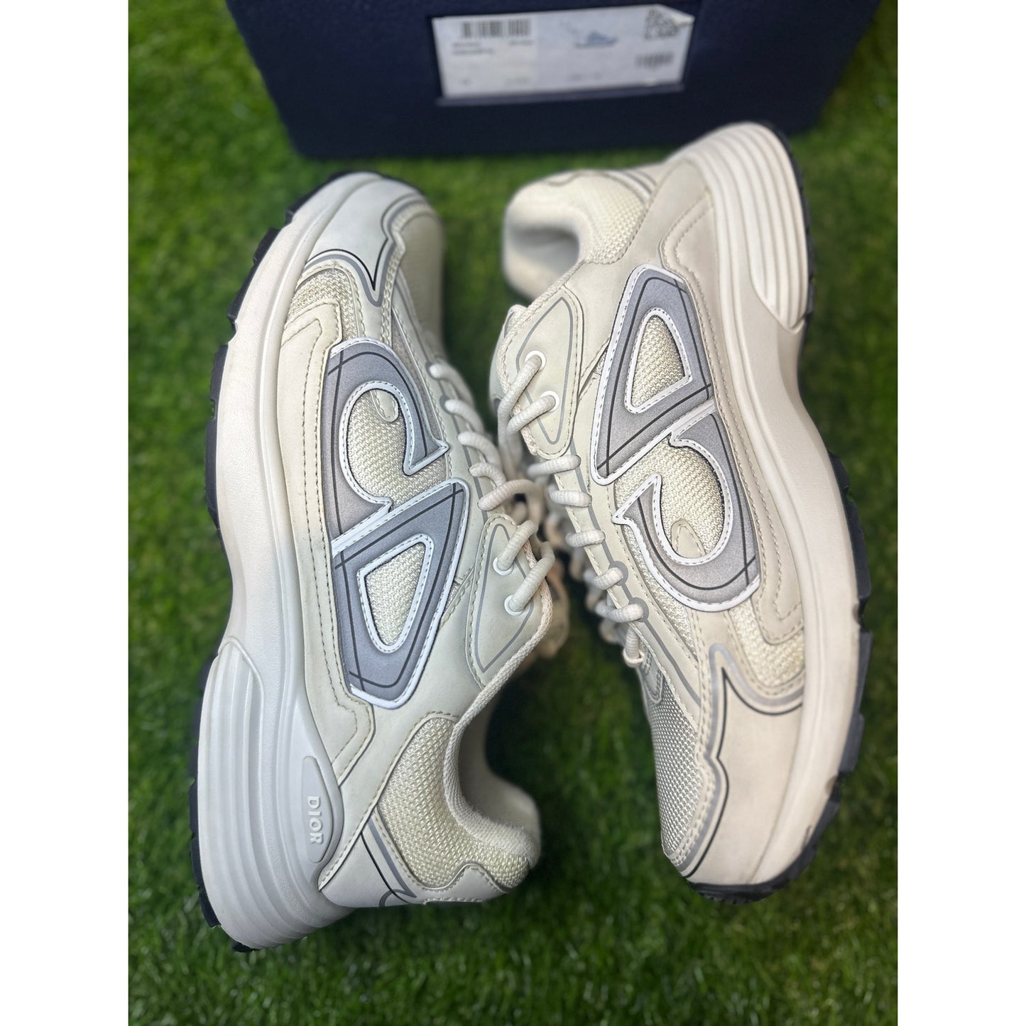 Size 9 - Dior B30 White Men's Mesh Sneakers