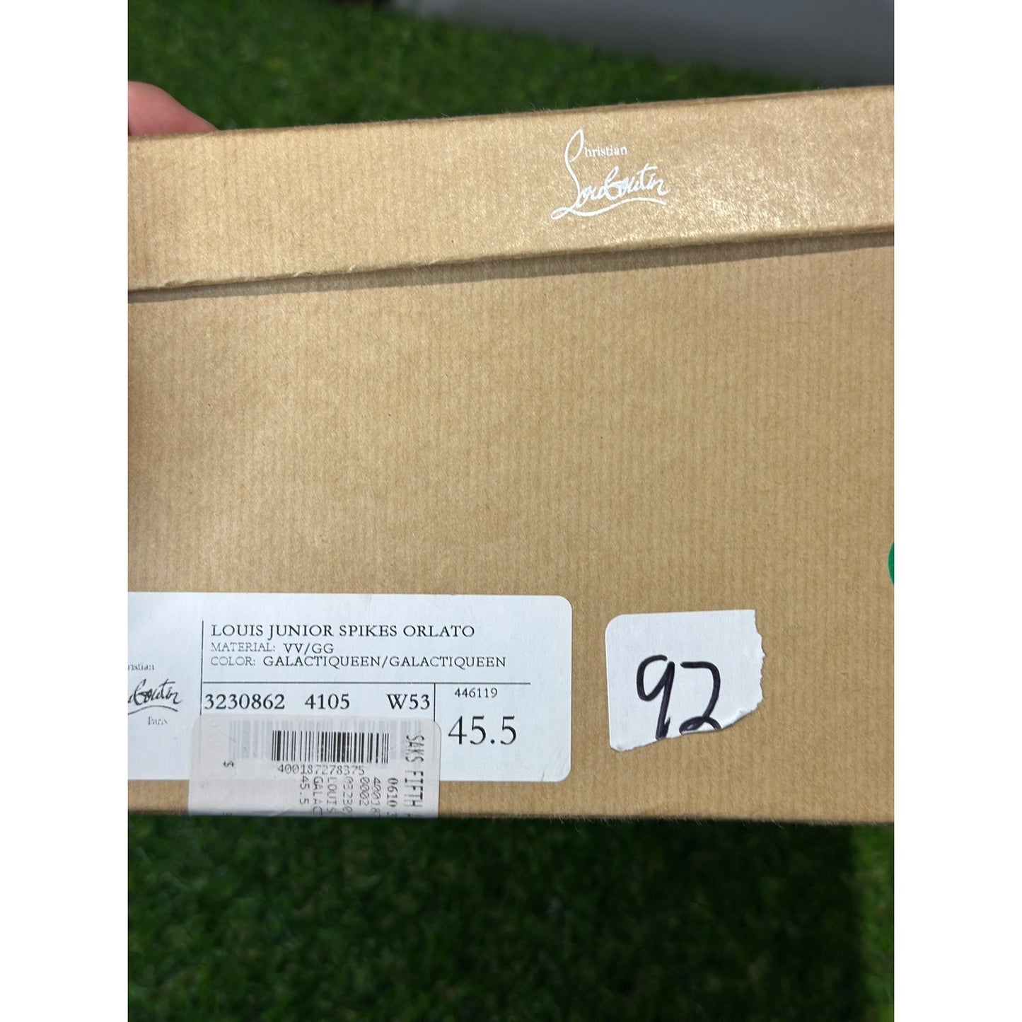 Christian Louboutin Blue Suede Low Top Sneakers | 12.5US