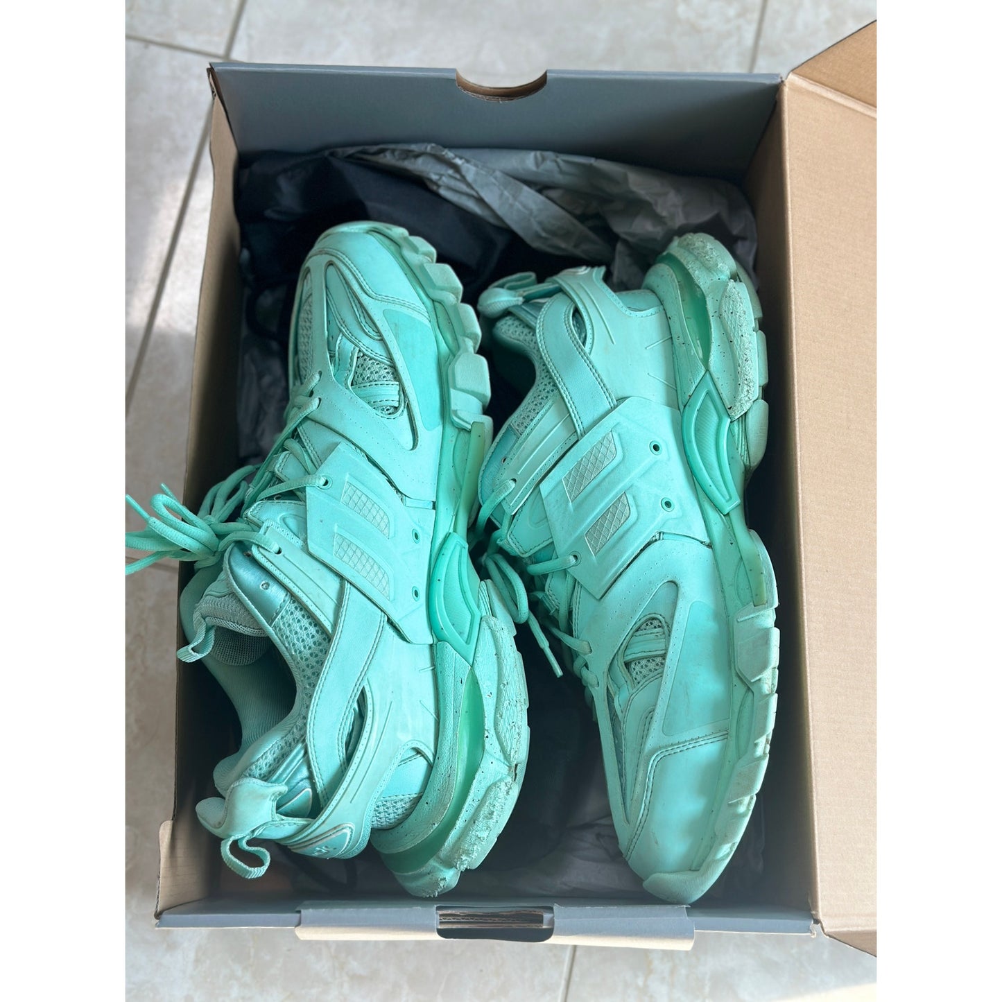 Size 11 - Balenciaga Mens Track Sneaker 'Mint'