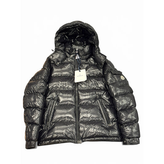 Moncler Maya Hooded Short Down Jacket Black | Size 4