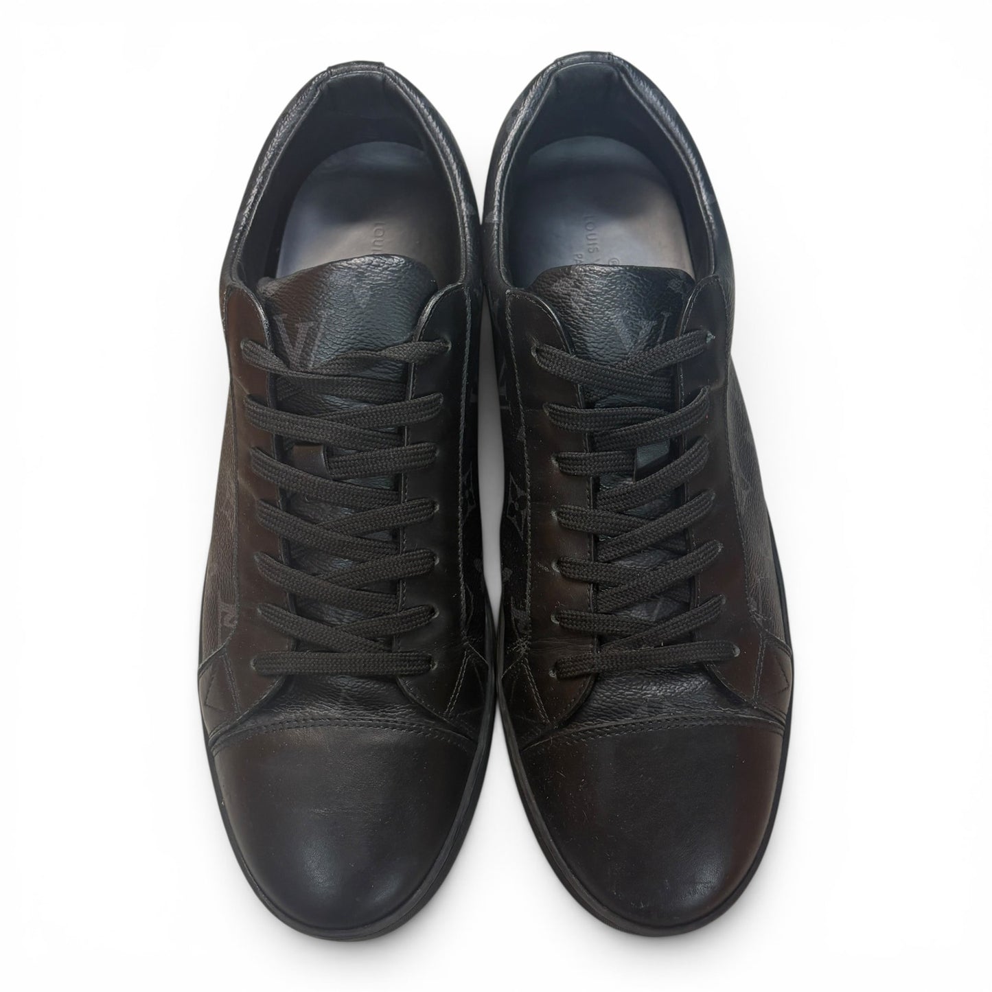 Louis Vuitton Match-Up Black Monogram Sneakers | Size 9LV