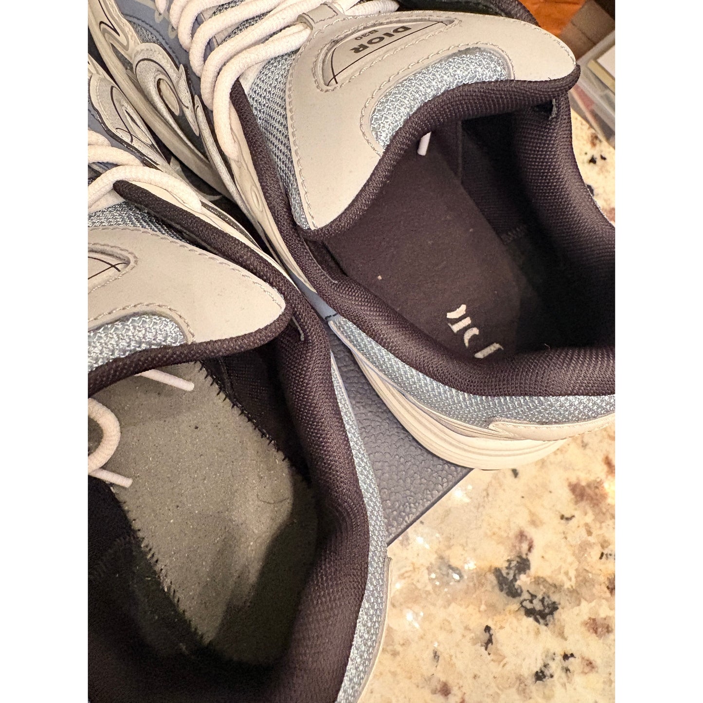 Size 12 - Dior B30 Blue Grey White Tactical Mesh Sneakers