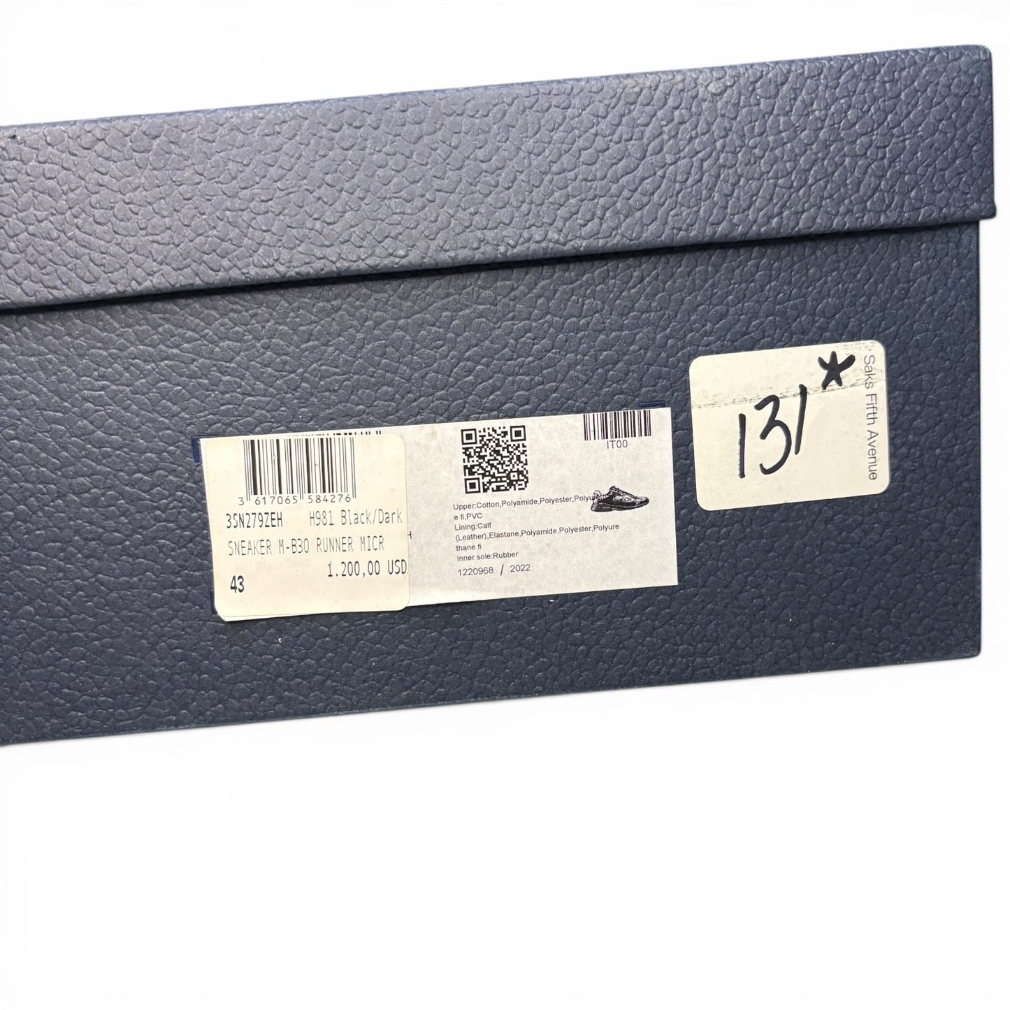 Dior B30 Black 'Oxford Light Grey' Sneakers | Size 43 (10US)