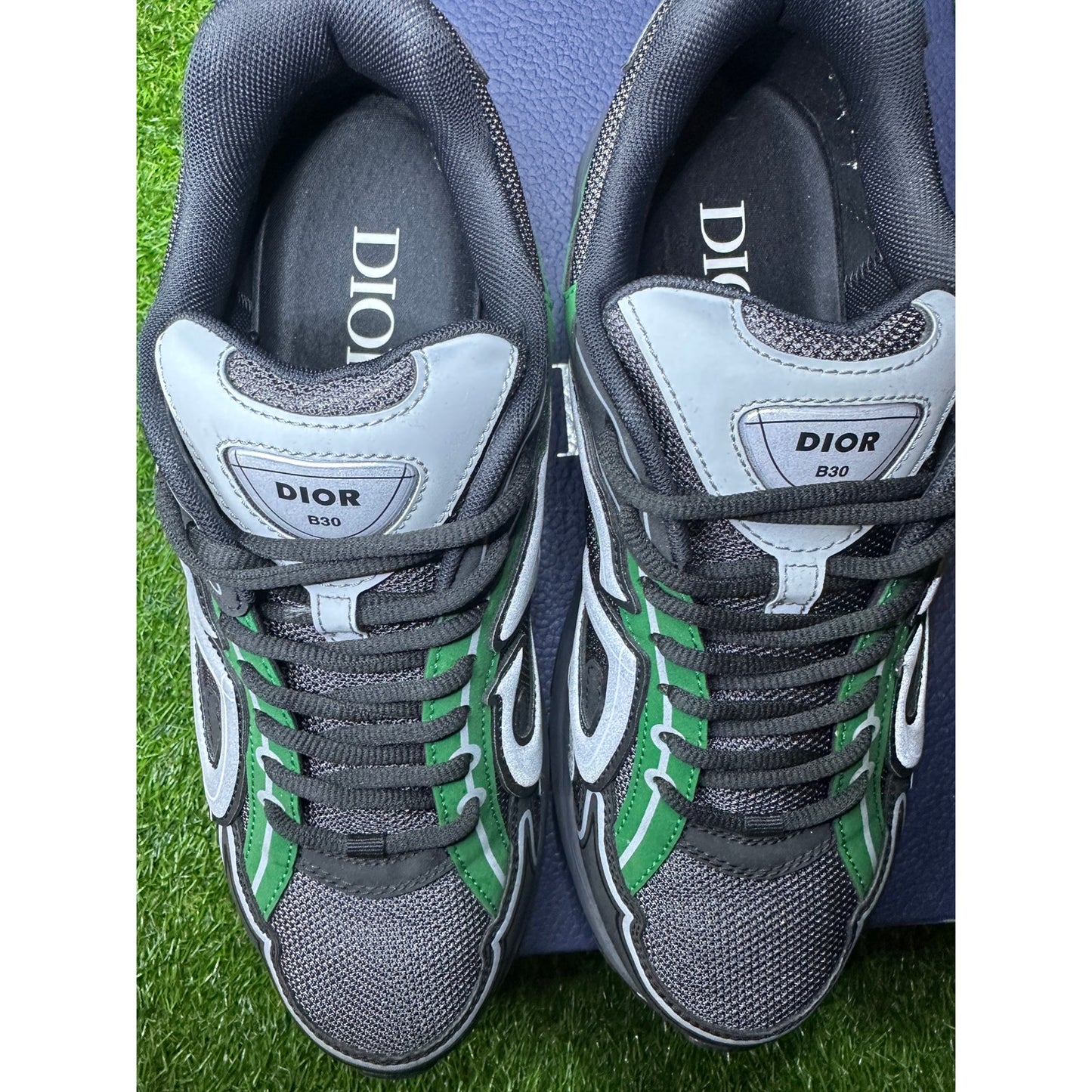 Size 10 - Dior B30 Mesh Deep Grey Green Black Trainer