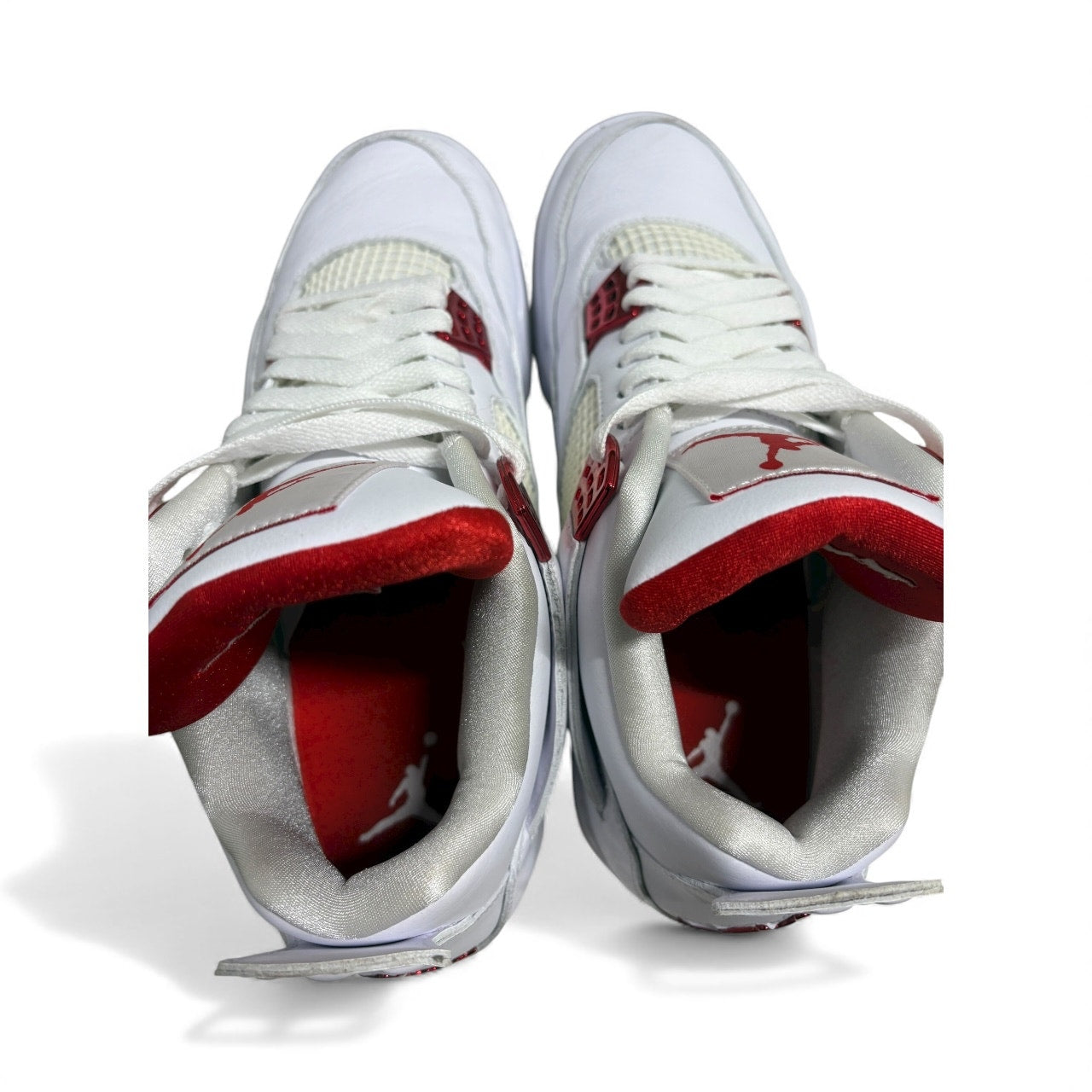 Size 9.5 - Air Jordan 4 Retro 'Orange Metallic' Sneakers