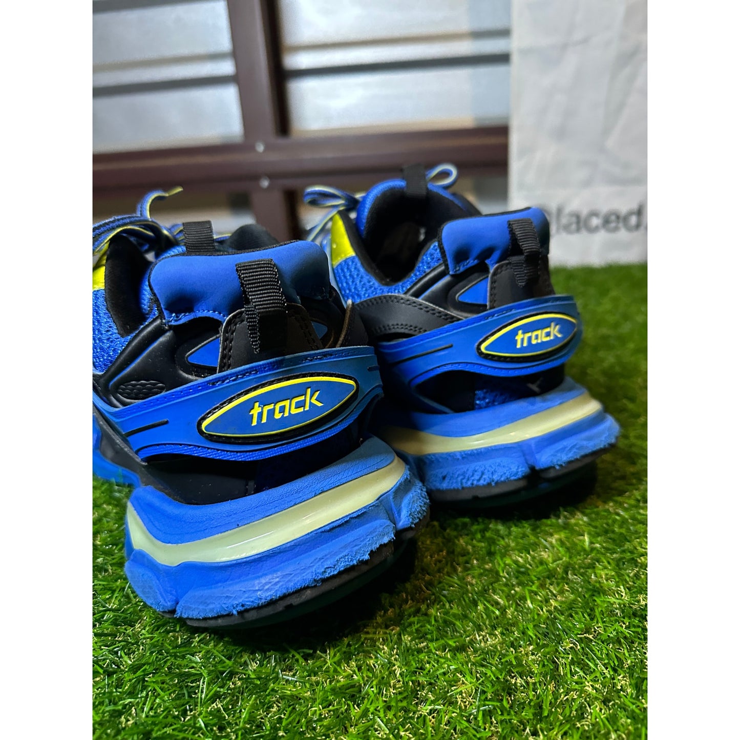 Size 10 - Balenciaga LED Track Runner Blue/Black/Yellow