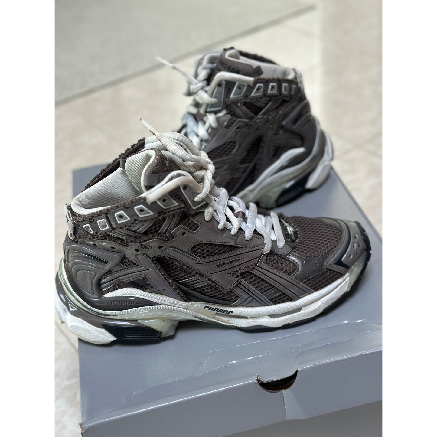 Size 10 - Balenciaga Runner High 'Black Medium Grey'