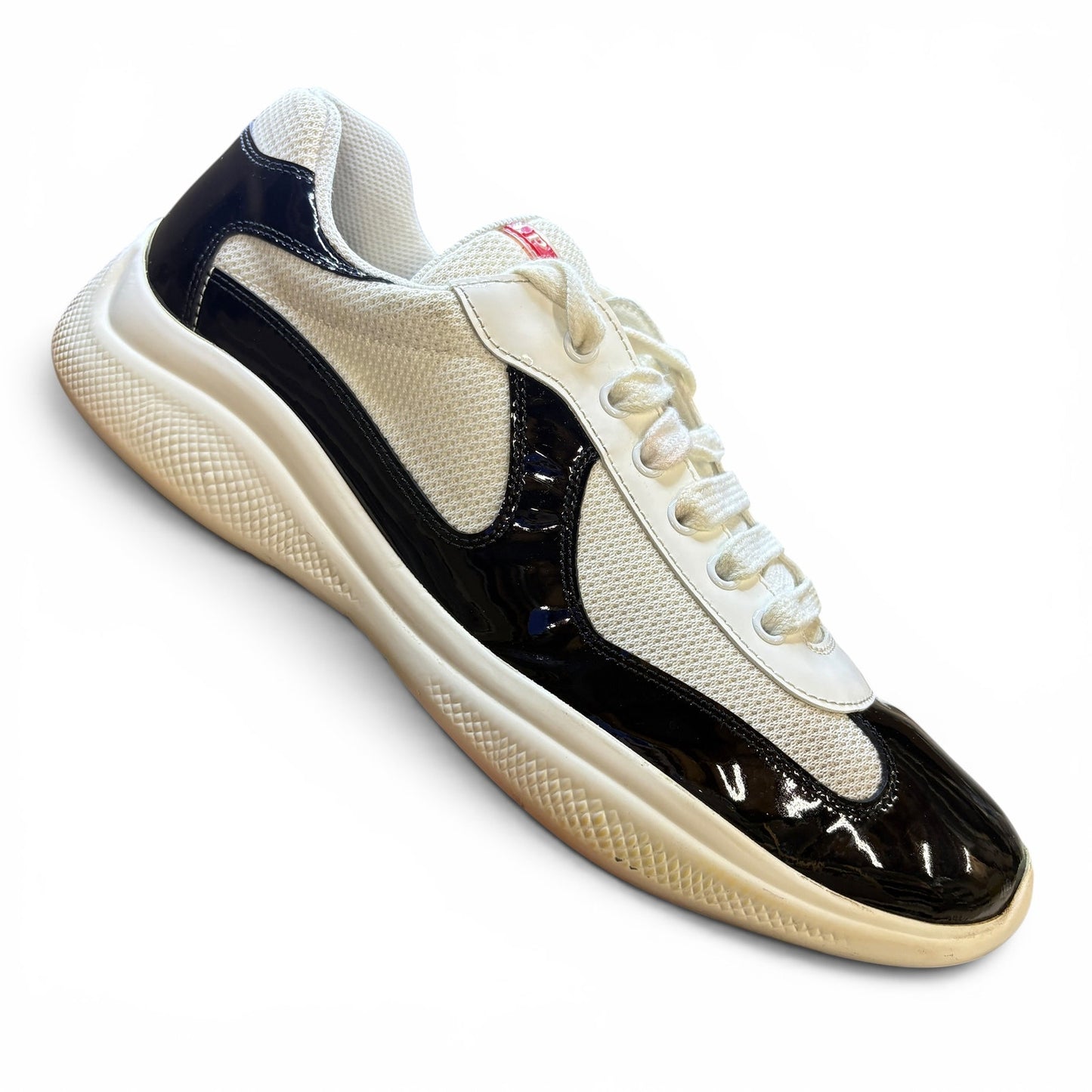 Prada America's Cup Sneakers Black White | Size 9.5UK