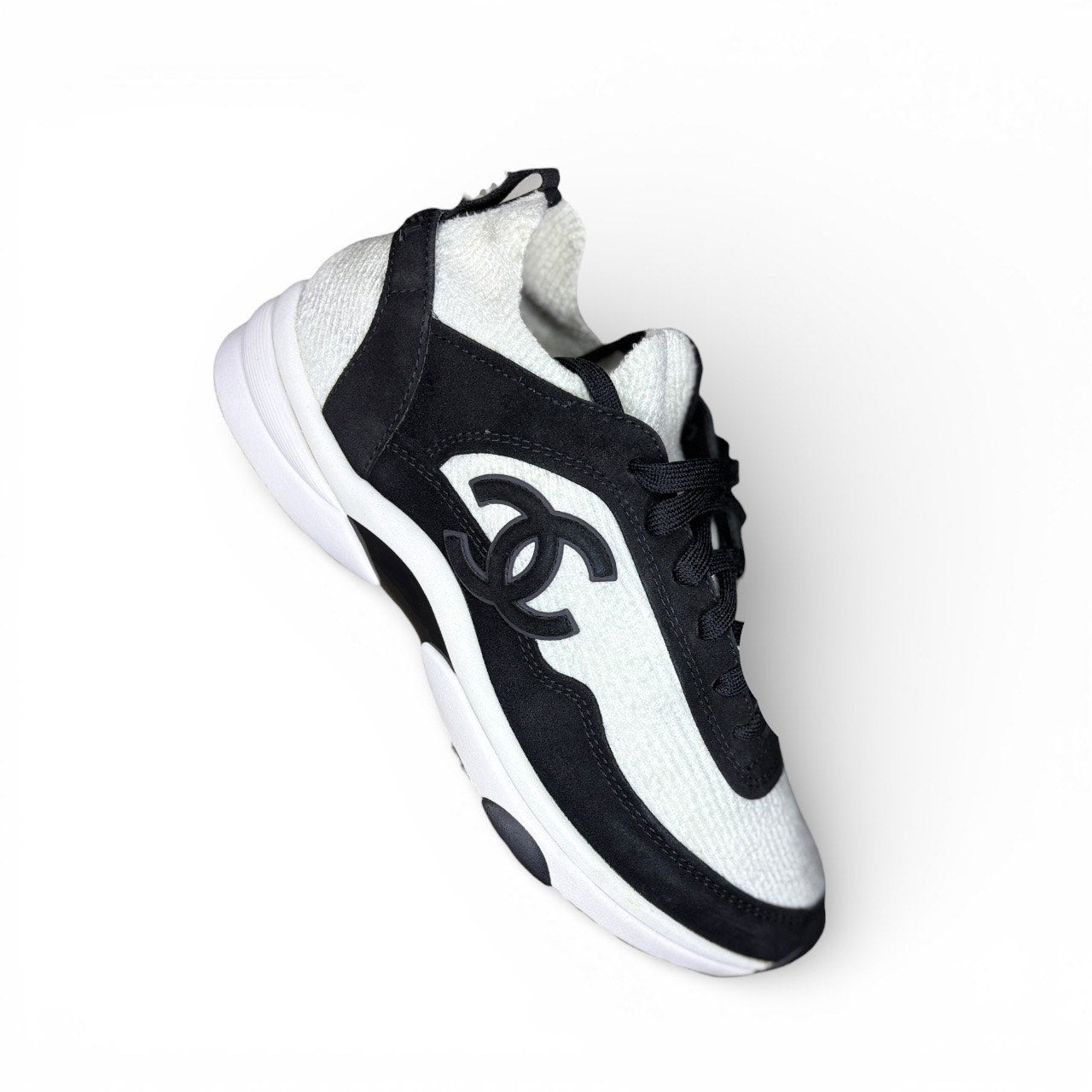 Chanel Low Top Interlocking CC Trainer (Women's)