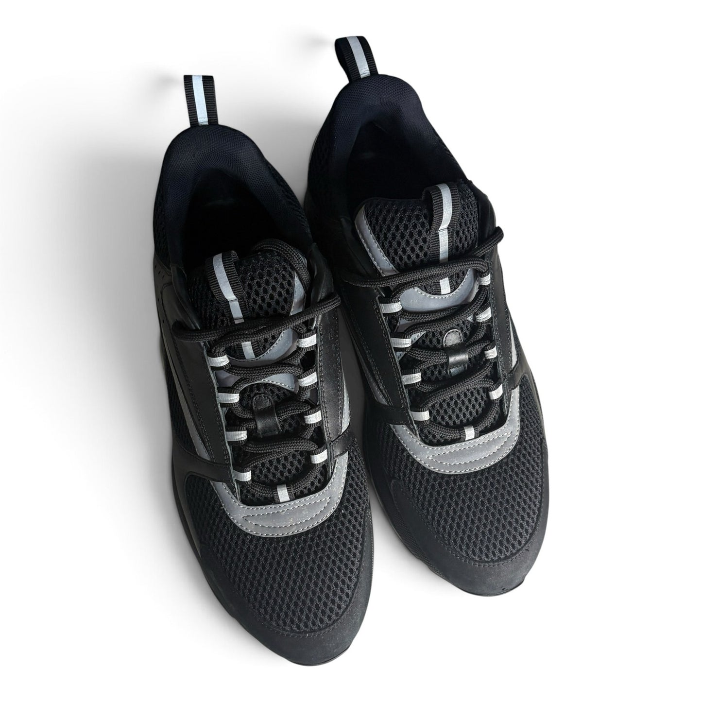 Dior B22 Reflective Low Top Black Sneakers | Size 44 (11US)