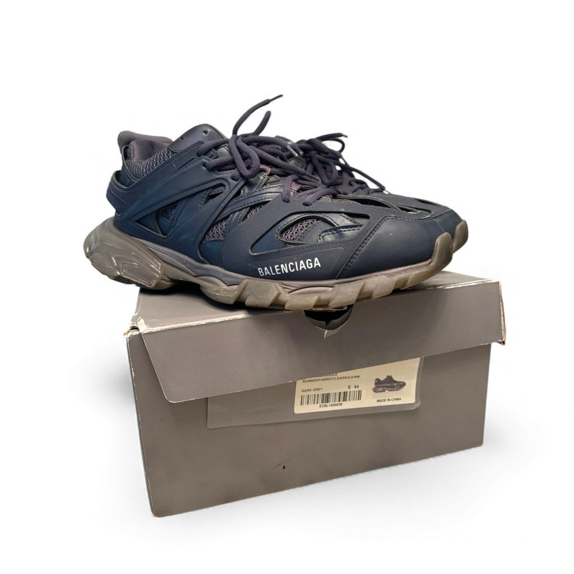 Size 11 - Balenciaga Track Navy Sneakers