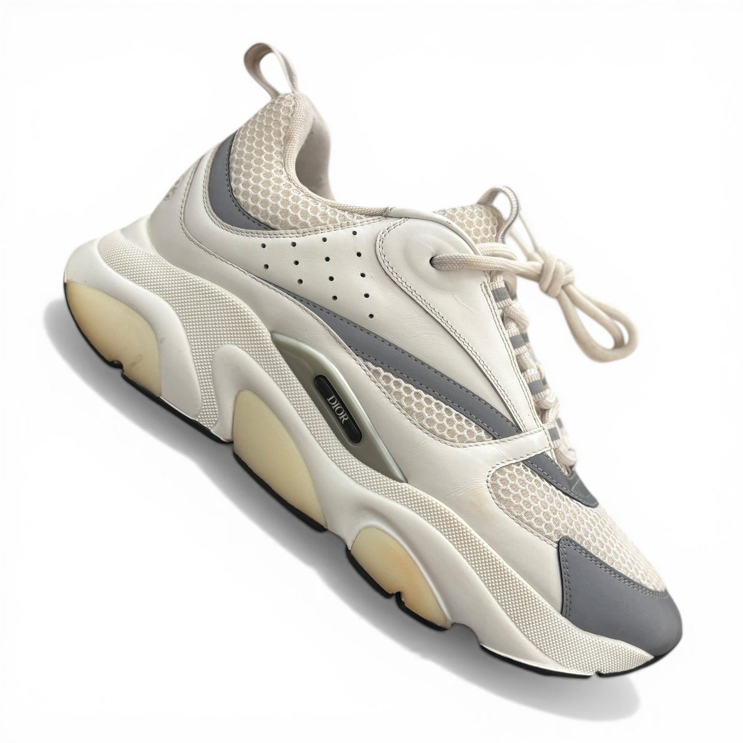 Dior B22 Reflective Low Top White Sneakers | Size 44 (11US)