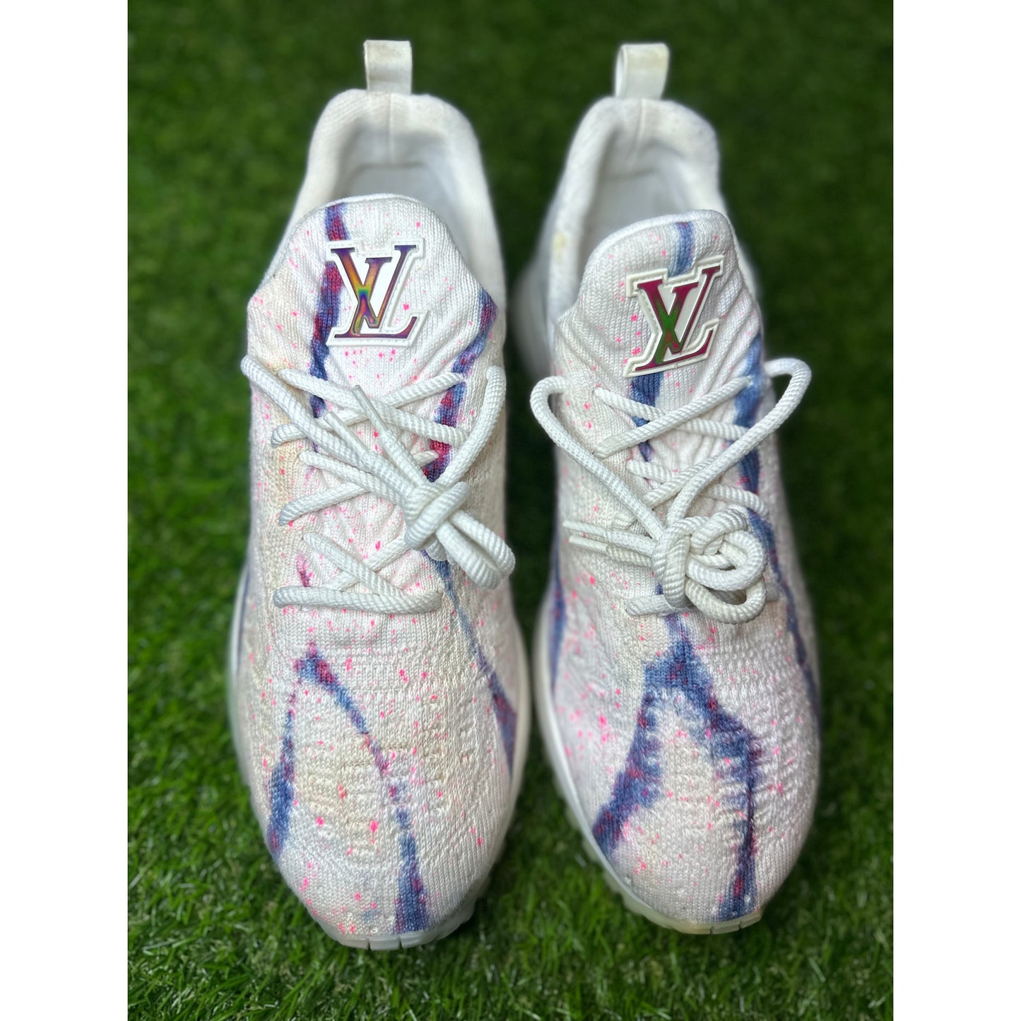 LOUIS VUITTON V.N.R Technical Knit Fabric Sneakers | M 8.5US