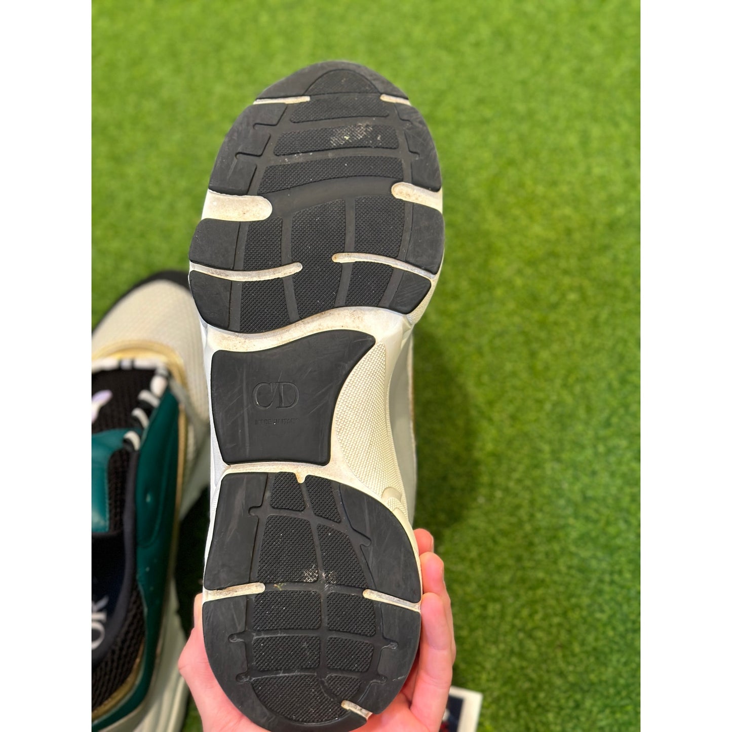 Size 12 - Dior B22 White Black Green Gold