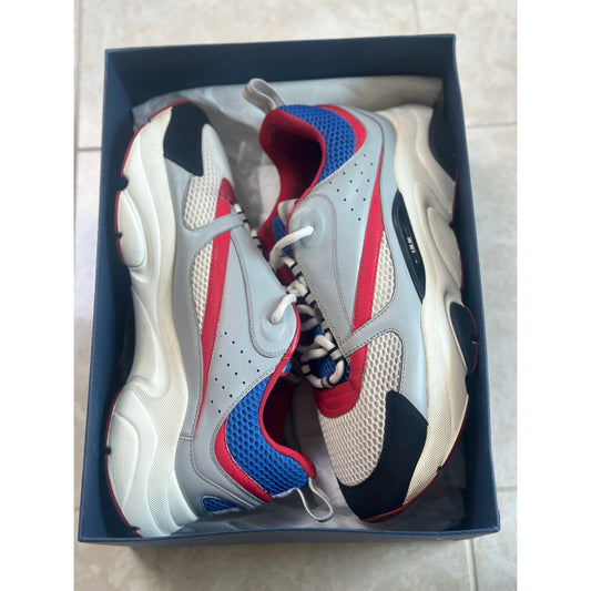 Size 12 - Dior B22 “Gray Red Blue” sneakers