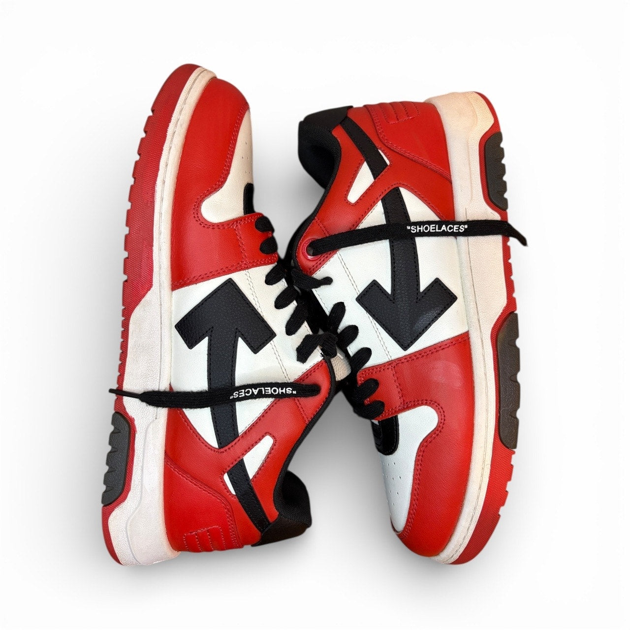 Off-White Out Of Office Men's Sneakers Red White Black 12US