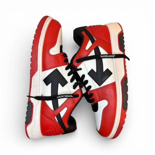 Off-White Out Of Office Men's Sneakers Red White Black 12US