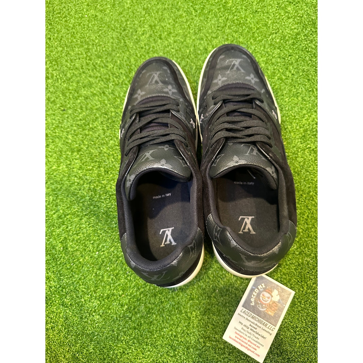 Louis Vuitton LV Trainer "Graphite" Black Monogram Sneaker