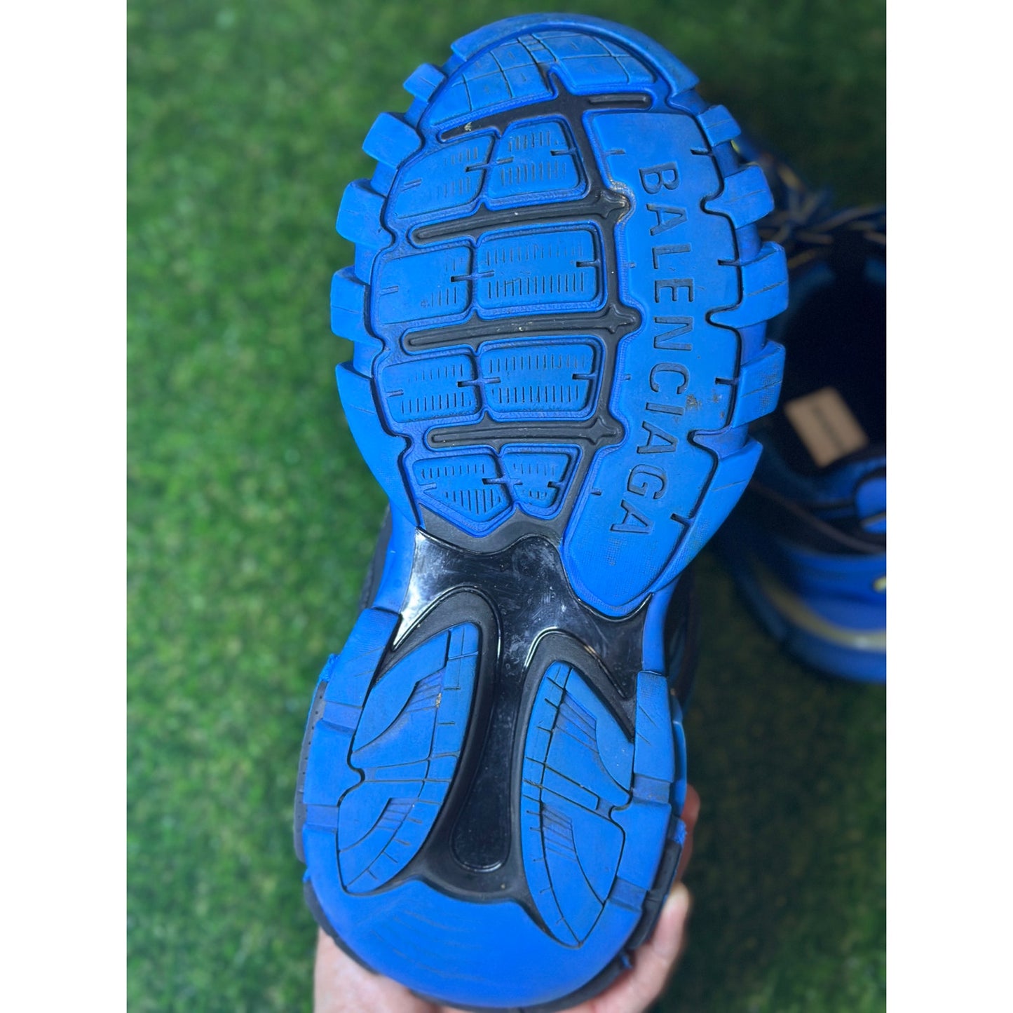 Size 10 - Balenciaga LED Track Runner Blue/Black/Yellow