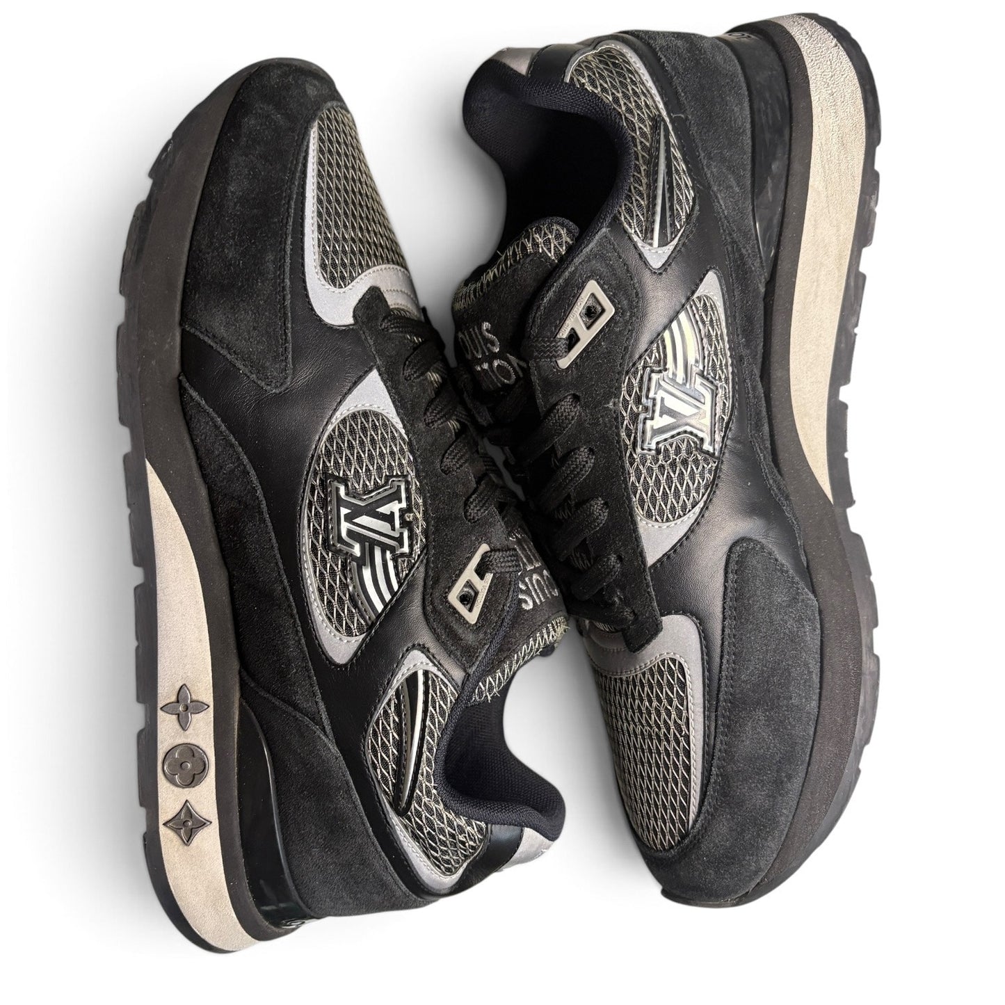 Louis Vuitton Runaway Black Suede Mesh Trainer