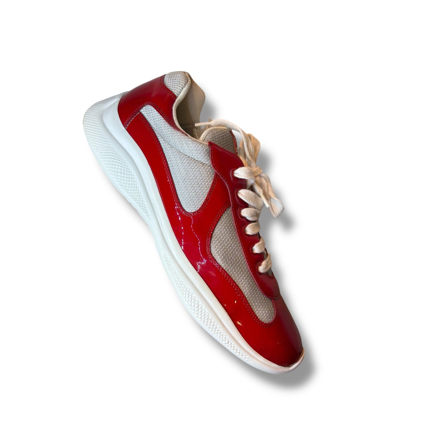 Prada America’s Cup Red Sneakers | Size 12UK