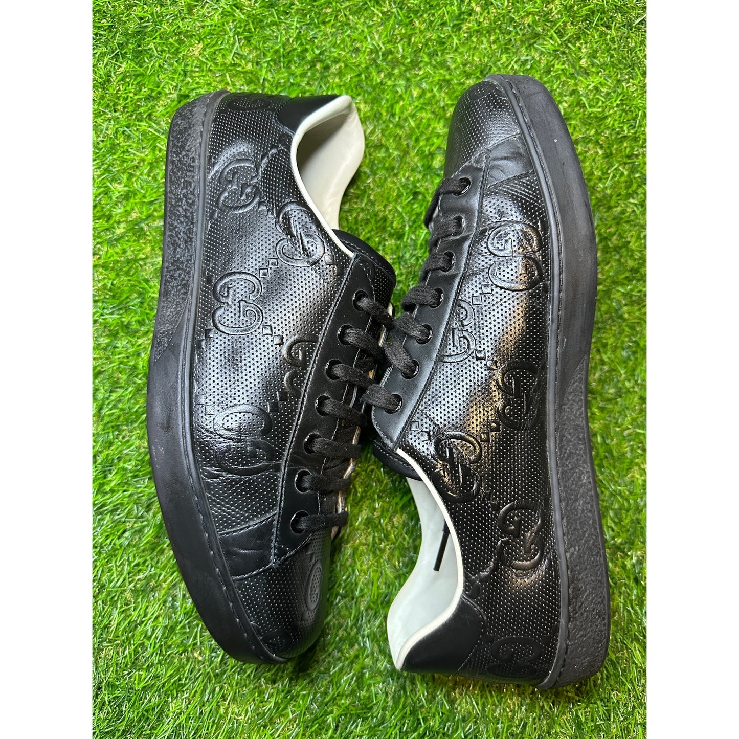Gucci Ace Black Monogram GG | Size 10US
