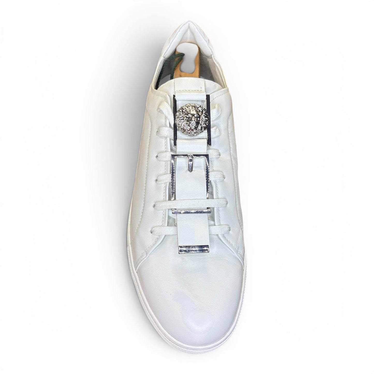 Versace White Versus Sneaker Silver Buckle | Size 44(11)