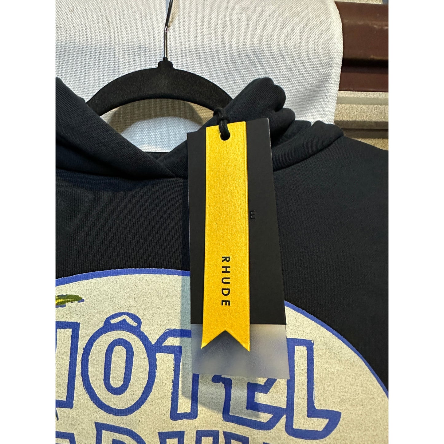 Rhude Hoodie "Hotel De Rhude" Medium Sweatshirt BNWT
